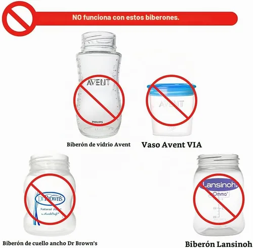 Vista 12 de Nenesupply Tapas para botellas de viaje, compatibles con botellas Nenesupply, botellas Spectra, botellas de Avent de boca ancha, tapa de una pieza