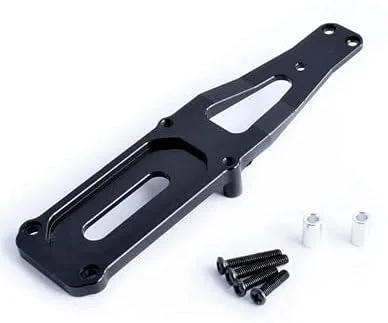 Vista 3 de Aluminio Shock Turm 0008 F & uuml; R WTY 12428 12423 1/12 Skala RC car Crawler Lkw Short Course Upgrade Teile Ersatz Zubehör 1 - (Color: gris claro)