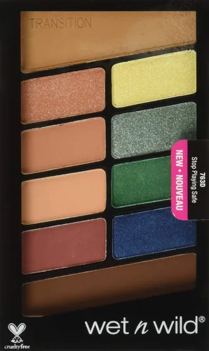 Vista 2 de wet n wild Color Icon Paleta de maquillaje de sombras de ojos de 10 colores, larga duración, brillante, metálico, brillante, mate, pigmento rico