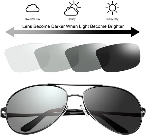 Vista 2 de YIMI Gafas de sol polarizadas fotocromáticas para conducción z87 para hombres y mujeres gafas de seguridad de día y noche
