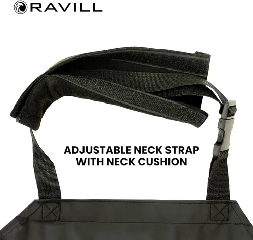Vista 6 de Ravill Delantal impermeable para hombres y mujeres, delantales de trabajo multiusos de 35 pulgadas para lavavajillas, aseo de perros, limpieza