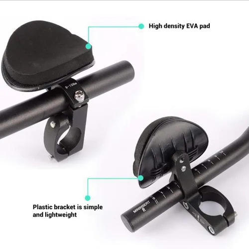 Vista 3 de Bike Aero Bars Ciclismo Aero Bars Bicicleta TT Manillar con llave Allen Herramienta Triatlón Aero Bars Ciclismo Rest Manillar para Moutain Bike Road