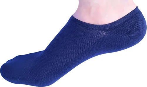 Vista 4 de Miza - Calcetines de bambú para mujer, 5 pares, corte bajo para tenis sin cordones