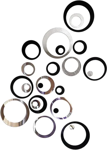 Vista 7 de 24 unidades de calcomanías de espejo circular de acrílico para pared, adhesivos DIY, decoración de arte moderno para mural, para sala, dormitorio 24
