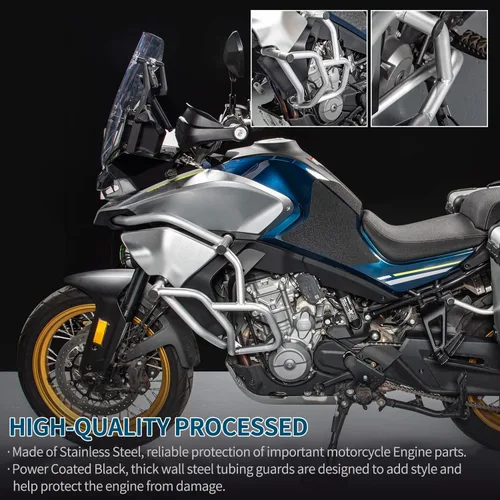 Vista 5 de Protector de parachoques de motor para motocicleta de carretera compatible con CF-Moto 800MT 800 MT 800 MT 800-MT 2021-2022 Protección de marco