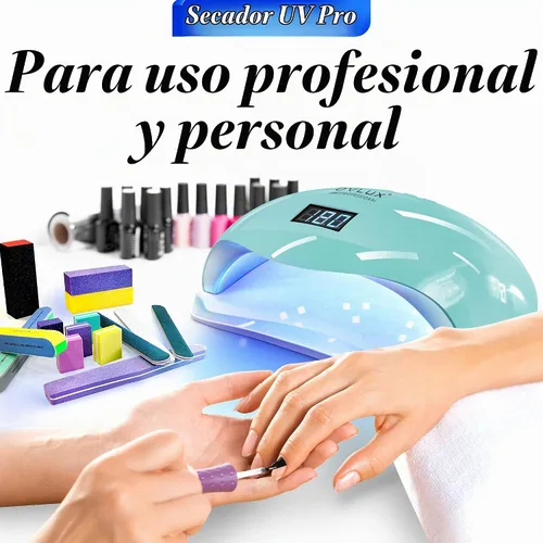 Vista 2 de OVLUX Lámpara de uñas LED UV de 180 W, secador de uñas rápido profesional para esmalte de gel con 57 LED, sensor automático, pantalla LCD, 4 ajustes