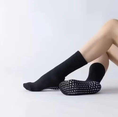 Vista 9 de Pilates Yoga Barre Grip Calcetines Crew para mujer