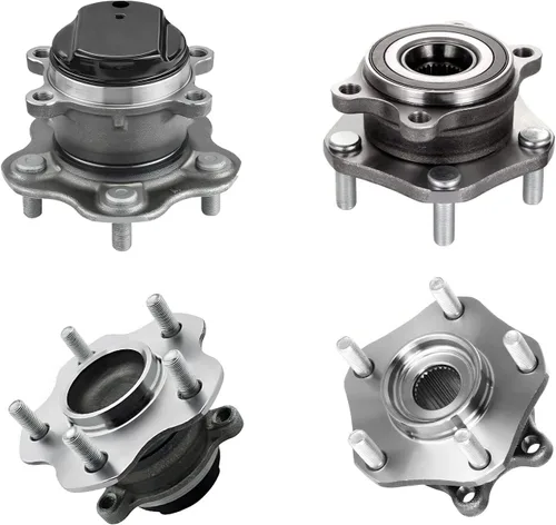 Vista 117 de Detroit Axle - Kit de suspensión delantera 4WD para Nissan Frontier Pathfinder Xterra, 2 cubos de rodamientos de ruedas, 2 brazos de control