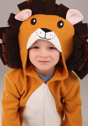 Vista 3 de Disfraz de León Peludo para Niños Pequeños Multicolor