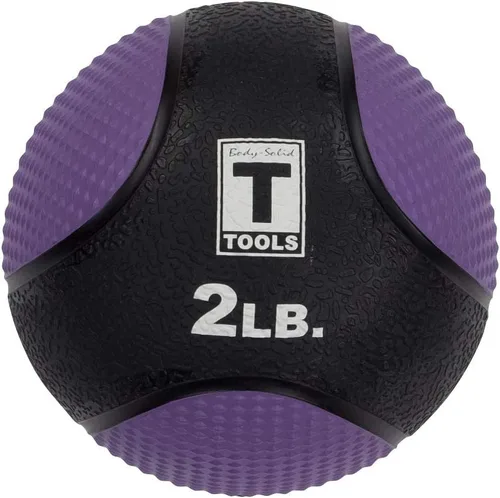 Vista 6 de Body-Solid Pelota medicinal de goma, agarre superior, superficie texturizada, pelotas ajustables de presión de aire, ideal para ejercicios Negro