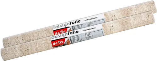 Vista 2 de d-c-fix 346-0099-2PK - Película autoadhesiva decorativa, mármol beige, rollo de 17 x 78 pulgadas, paquete de 2