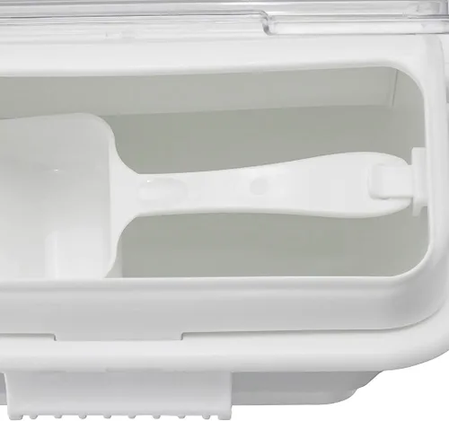 Vista 8 de Restaurantware Contenedor de ingredientes rectangular blanco de 2.6 galones