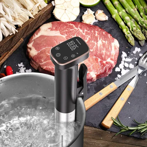 Vista 8 de Cocina Sous Vide, Máquina Sous Vide de 1100 W, Circulador de Inmersión Cocinador de Precisión con Control Táctil, Temperatura Precisa