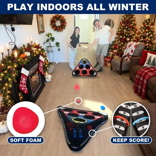 Vista 6 de SKIP NN' HOLE Original Fun Stonne Skipping Meets Pool Cornhole Game Floating for All Ages Fun Swimming Pool Game for Adults and Family Easy