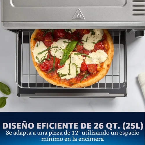 Vista 4 de Oster Freidora de aire de 10 funciones Horno tostador Horno Encimera