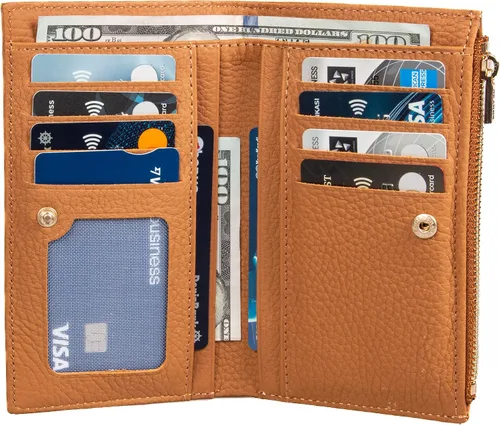 Vista 46 de Grande -2804 Cartera para mujer, Naranja, Minimalista