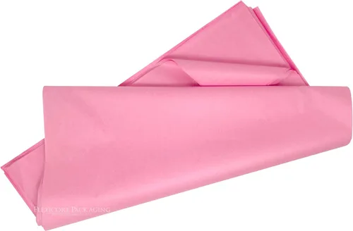 Vista 2 de Flexicore Packaging Papel de seda para envolver regalo Tamaño: 15 pulgadas x 20 pulgadas Cantidad: 100 hojas (rosa bebé)
