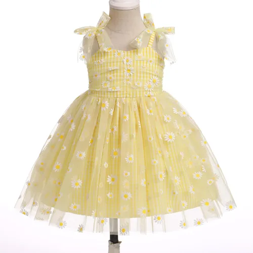 Vista 4 de IMEKIS Toddler Baby Girl Birthday Princess Dress Shiny Confetti Boho Rainbow Cake Smash Photo Shoot Outfit for 1-6T