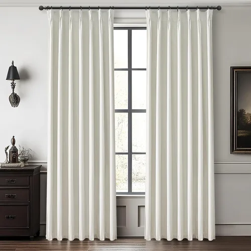 Vista 53 de Cortinas y Drapeados Modernos con Pliegues Pellizco Rosa Bebé de 84 Pulgadas de Largo, Juego de 2 Paneles para Sala de Estar, Cortina de Ventana