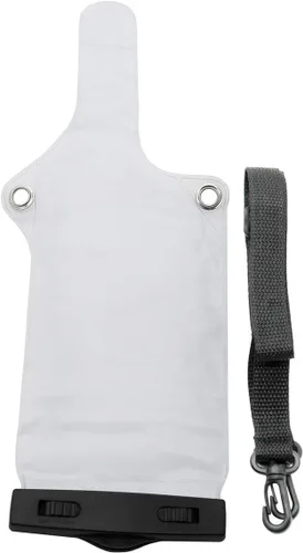 Vista 3 de Dos vías Radio impermeable impermeable bolsa para Motorola Kenwood Midland Walkie Talkie (blanco)