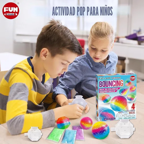 Vista 6 de FunKidz - Kit de bolas inflables grandes para niños, kit de fabricación de pelotas mágicas para manualidades, proyectos de ciencia y actividades