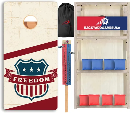 Vista 46 de CornholeGamesUSA Pro - Juego de tablas de Cornhole Fabricado en Estados Unidos Abedul báltico 3/4 Sin rebote Patas triples gruesas Dos