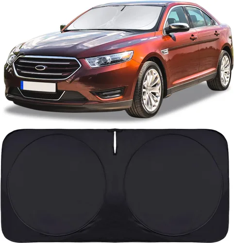 Vista 60 de Parasol para parabrisas de ajuste personalizado, cubierta para ventana delantera, visera plegable 210T, protector que bloquea los rayos ultravioleta