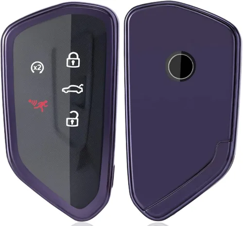 Vista 7 de Horande Funda protectora de TPU suave para llavero VW ID3 ID4 MK8 Golf 8 GTI Skoda Octavia sin llave (azul)