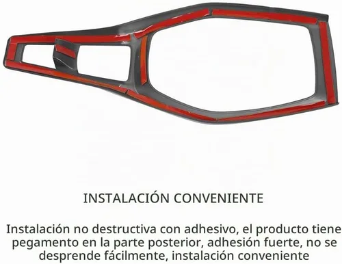 Vista 4 de CheroCar Gears - Adhesivo decorativo para panel de cambio, para Chevrolet Camaro 2016+, accesorios de decoración interior (fibra de carbono 1)..