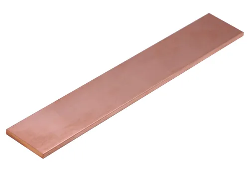 Vista 6 de VERNUOS 1/4" x 2" C110 Barra plana de cobre sólido de 6" de largo, .23" de placa para laminador