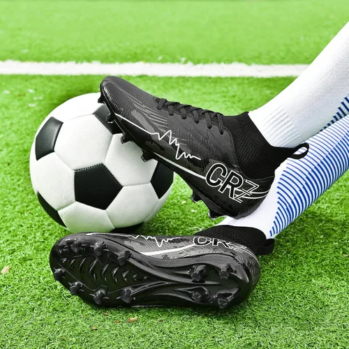 Vista 7 de Tacos de fútbol para hombre y mujer, zapatos de fútbol de interior para jóvenes, AG TF, botas de fútbol unisex