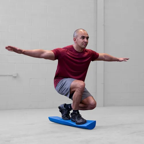 Vista 7 de Body-Solid Tools - Rodillo de espuma medio – Ideal para terapia física, ejercicio y entrenamiento de equilibrio, 1/2 rodillo de espuma de diseño