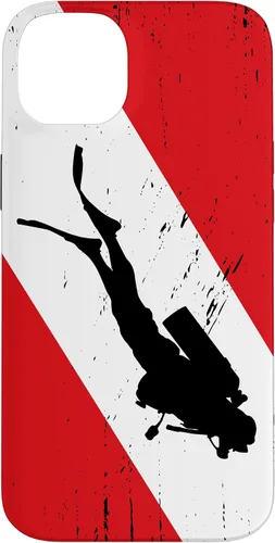 Vista 13 de Funda de buceo para iPhone 17, regalos de buceo, diseño vintage de buceo