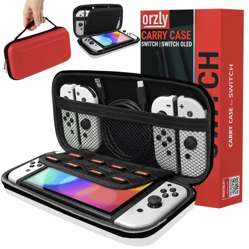 Vista 27 de Orzly Carry Case for Nintendo Switch Lite - Portable Travel Carry Case with storage for Switch Lite Games & Accessories [Solid Black]
