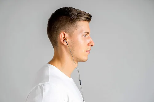 Vista 5 de Symphonized NRG 2.0 Auriculares de madera con cable, paquete de 48 unidades para la escuela. Sonido de estudio afinado y graves en auge, auriculares