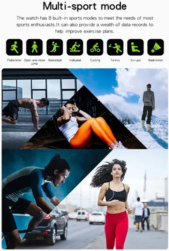 Vista 11 de Reloj inteligente para hombres y mujeres para teléfonos Android iOS compatible con iPhone, pantalla táctil completa rastreador de fitness