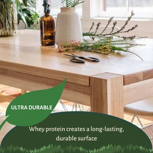 Vista 4 de Vermont Natural Coatings Poly Whey - Acabado para muebles, acabado satinado transparente, 1 cuarto de galón