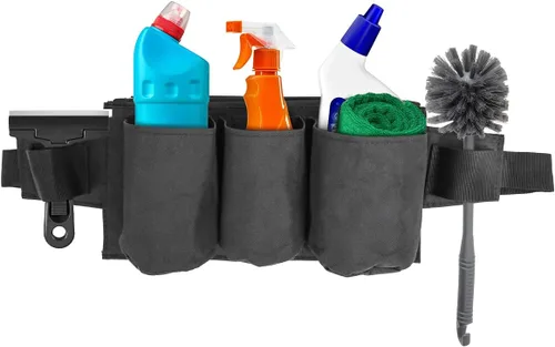 Vista 8 de Bolsa de herramientas, cinturón de bolsa de herramientas de cintura, funda para botella, delantal de herramientas de trabajo resistente