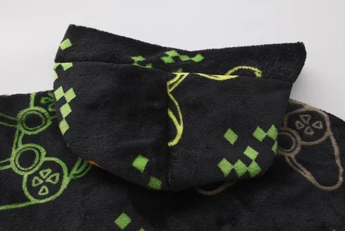 Vista 34 de E.W Apparel Bata de baño de forro polar con capucha para niños, bata suave y mullida para niños pequeños