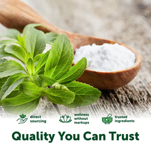 Vista 7 de Micro Ingredients Polvo con 90 % de extracto de stevia orgánica, endulzante natural sin calorías, 1 706 Servings, Stevia Green Leaf Reb-A