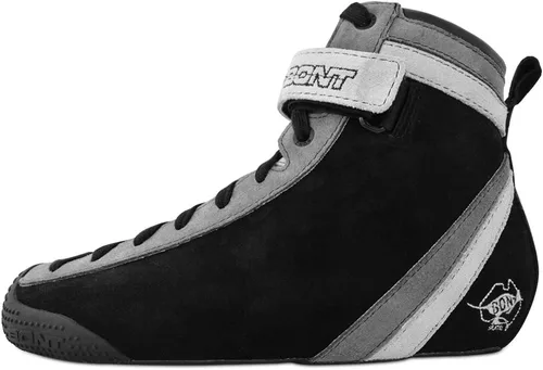 Vista 2 de Bont Parkstar - Patines profesionales de gamuza negra para rampas de parque, cuencos de calle para hombres, mujeres, niños, patines para patinaje