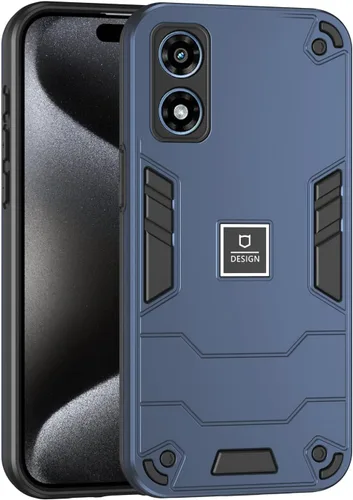 Vista 390 de Funda compatible con Redmi A1, compatible con Redmi A2 2 en 1 [PC dura + TPU], funda de teléfono negra