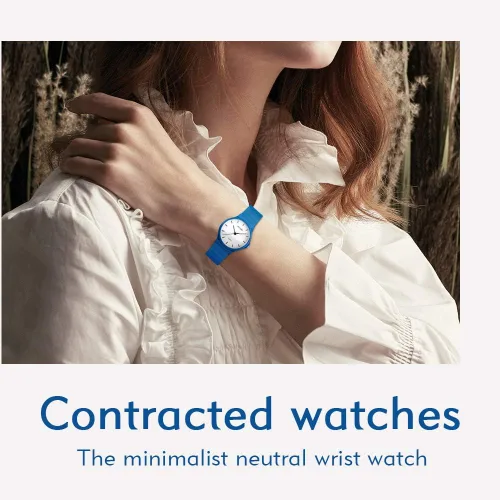 Vista 4 de Reloj de pulsera para mujer, de cuarzo, resistente al agua, de resina, a la moda, informal, para niñas