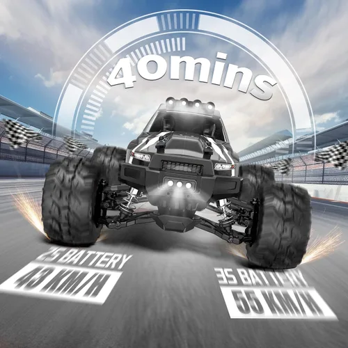 Vista 3 de Evmore 1/16 Coches RC Sin Escobillas para Adultos y Niños, Rápido 34 Mph, Coche RC Eléctrico 4WD de Alta Velocidad, Camión RC de Control Remoto Todo