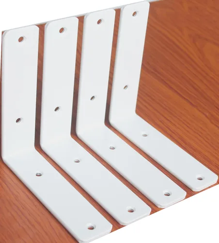Vista 63 de Paquete de 2 soportes de estante en L de 6 pulgadas de largo x 6 pulgadas de alto x 1.5 pulgadas de ancho, 5 mm de grosor, soportes de estante