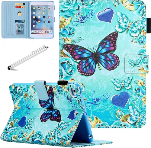 Vista 23 de Funda para iPad mini, FANCITY Mini 4 Mini 5 Mini 3/2/1 con función de encendido y apagado automático con soporte