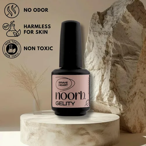 Vista 3 de Esmalte de uñas de gel rosa, esmalte de uñas de gel natural, esmalte de uñas en gel UV rosa (corazón bravo)