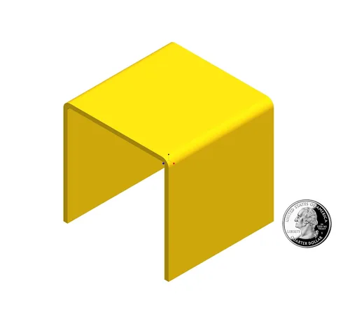 Vista 57 de FixtureDisplays® One Riser Combo - Cubo de 2 pulgadas de 3 caras con pedestal de plexiglás negro Lucite acrílico, accesorios para exhibición