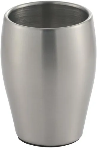 Vista 7 de iDesign Avery - Dispensador de jabón recargable de acero inoxidable cepillado, 3.01 x 3.8 x 8.2 pulgadas
