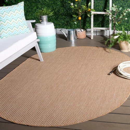 Vista 131 de SAFAVIEH Alfombra Lavable para Exteriores Colección Courtyard - 2'3" x 5', Azul Aqua y Gris, No Desprende Pelusa y Fácil Limpieza, Ideal para Patio